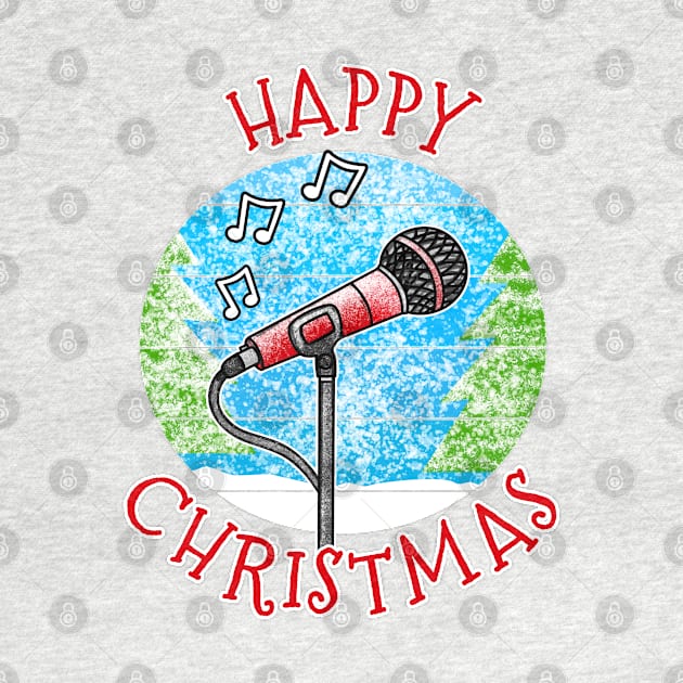 Christmas Singer Vocal Teacher Musician Xmas 2022 by doodlerob